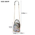 thumbnail image 2 of FORMRS Crossbody Bag for Women Quilted Travel Shoulder Cell Phone Purse with Chain Strap Handbag, Doodle Pattern, 2 of 7