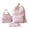 Pink, variant on LWNYDPLSD Travel Backpacks for Women Bowknot Printing Preppy Backpack Set with Small Handheld Bag Pencil Case Teens Fashion Casual Laptop Backpacks