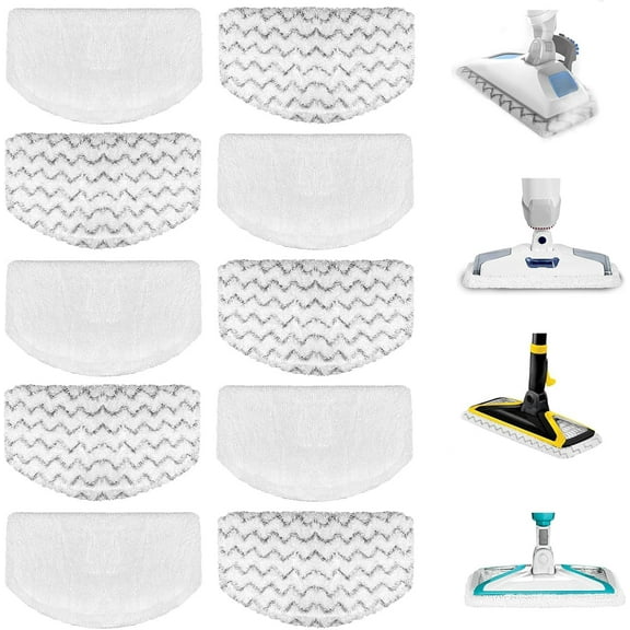 10 Pack 1940 Steam Mop Replacement Pads for Bissell Powerfresh Steam Mop 1940 1440 1806 1544 2075 2685A 2814 Series