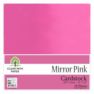 Mirror Black Cardstock - 12 x 12 inch - .012 Thick - 10 Sheets - Clear Path Paper