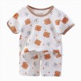 thumbnail image 4 of Gerichy 6-Piece Toddler Boys Outfit Sets Short Sleeve Summer Cotton Crew Neck T-shirts and Shorts for 1t 2t 3t 4t 5t, 4 of 7