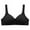 Black, variant on Bigersell Wireless Strapless Bra Women Printed Gathered Together Daily Bra Underwear No Underwire Female Synthetic Nursing Bra Tall Sport Bra, Style 305, Gray XL