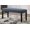 Blue, variant on Gray Upholstered Dining Bench with Espresso Wood Finish, 42 Inch Modern Bench for Kitchen Island and Entryway