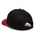 thumbnail image 6 of Outdoor Cap GL-271 Mid to Low Profile Basic Cotton Twill-black/red-Youth, 6 of 8