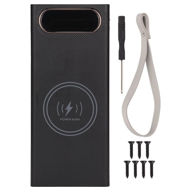 Caja de batería de carga inalámbrica L16 QC 22,5W + 15W, caja de batería 16x18650, Banco de energía DIY para teléfonos móviles