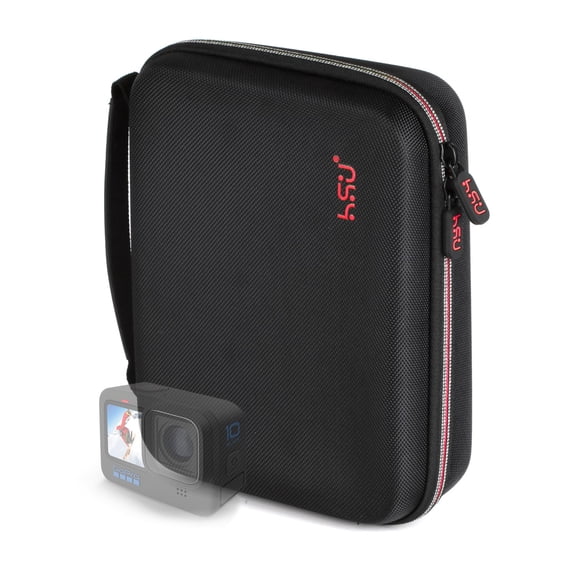 Hsu Estuche De Transporte Protector Medio Para Gopro Hero 13 12 11 10 9 8 Hero 7 Black Hero 6 5 4 Black Y Accesorios Cámara De Acción Compacta Y Segura Solución De Almacenamiento De Viaje Para Aventur
