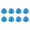 Blue, variant on 8pcs Aluminum Wheel Lock Nuts for RC Model Car 1/10 Axial SCX10 Crawler
