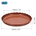 thumbnail image 2 of Unique Bargains 9' Plastic Wave Round Plant Pot Saucer Flower Drip Tray, Red 6 Pack, 2 of 5