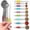 Colored, variant on Minteem 8-Piece Magnetic Stainless Steel Measuring Spoons Set Leveler Included, Black, Spice Jar & Liquid Measuring