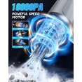 thumbnail image 3 of Aspiradora portátil inalámbrica para coche de 18000 Pa y 5000 mAh de alta potencia, 120 W, ideal para limpiar el coche, la oficina, las mascotas y el hogar., 3 of 5
