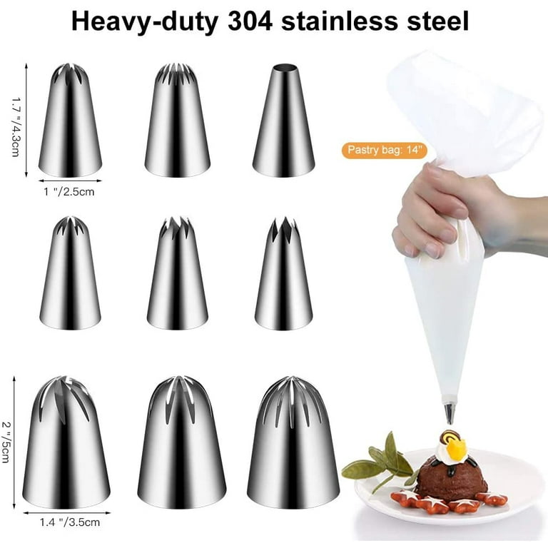 304 Stainless Steel Decorating Mouth Scraper Set Rotating Cake