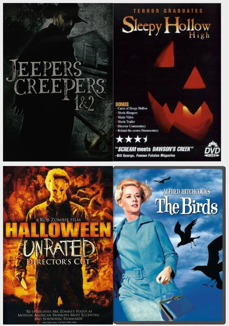 Horror 4 Pack DVD Bundle Jeepers Creepers 1 & 2, Sleepy Hollow High