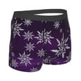 thumbnail image 4 of Uemuo Snowflake Gradient Purple Pattern Men's Boxer Briefs,Trunk Anti-Chafing,Comfortable, Durable, and Stylish Underwear-, 4 of 9