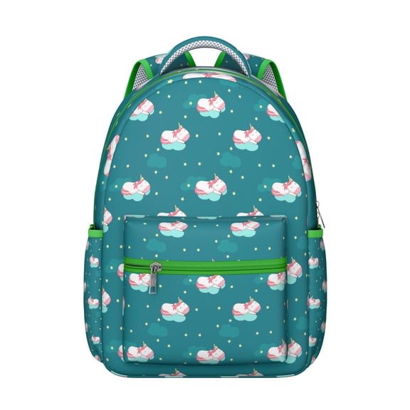 Sparkle Unicorn Print Backpack - Waterproof Durable School Bookbag Lightweight Daypack for Travel and Daily Use,Large Capacity Travel Daypack for Commuting, Campus, Work and Weekend Trips
