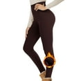 thumbnail image 2 of AINIYS Women's Fleece Lined Flared Leggings Warm High Waisted Elastic Waist Pants for Winter Daily Outdoor Coffee XXXL, 2 of 4