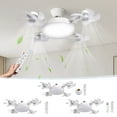 thumbnail image 5 of Socket Fan Light Ceiling Fans, Hanging Socket Fan Light with Remote Control or Base, E27 Screw Fan Pendant, Bedroom Silent Remote Control Ceiling Fan Light, Eye Protection Energy-saving Light Fan, 5 of 5