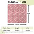 thumbnail image 2 of Stretch Fit Bohemian Print Square Table Cover 34x34 Inch, Elastic Hem for Card Tables, Wrinkle Resistant Outdoor Fabric, 2 of 6