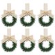 thumbnail image 1 of 1/4 Piezas Pequeña Corona Navideña 11 8 Pulgadas Gabinete Navideño Mini (camello), 1 of 9
