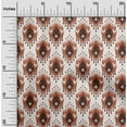 thumbnail image 2 of oneOone Silk Tabby Rust Brown Fabric Asian Ikat Fabric For Sewing Printed Craft Fabric By The Yard 42 Inch Wide, 2 of 4