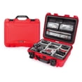 thumbnail image 1 of Nanuk 920 Waterproof Hard Case with Lid Organizer and Padded Divider - Red (920-6009), 1 of 4