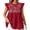 hgg072-Red, variant on Women's Spring Summer Ethnic Embroidered Cap Sleeve T-Shirt Casual Blouse