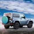 thumbnail image 5 of Fotbe Teal Turquoise Spare Tire Cover Thickening Universal Fit for Jeep, Trailer, RV, SUV, Truck, Tough Tire Wheel Soft Cover-15 inch, 5 of 8