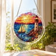 thumbnail image 4 of Acrylic Suncatcher Window Hanging 2D Puzzle Decor 1Pc Nautical Lighthouse Sailboat Art Ornament, 4 of 4