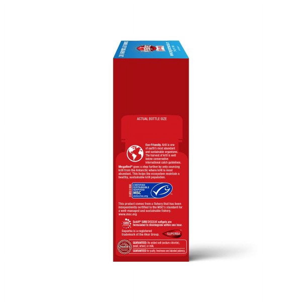 Omega-3 Fish And Krill Oil Supplement 900mg - MegaRed Advanced 4in1, 40 softgels, 2x More Omega-3, Heart, Joint, Brain and Eye Supplement