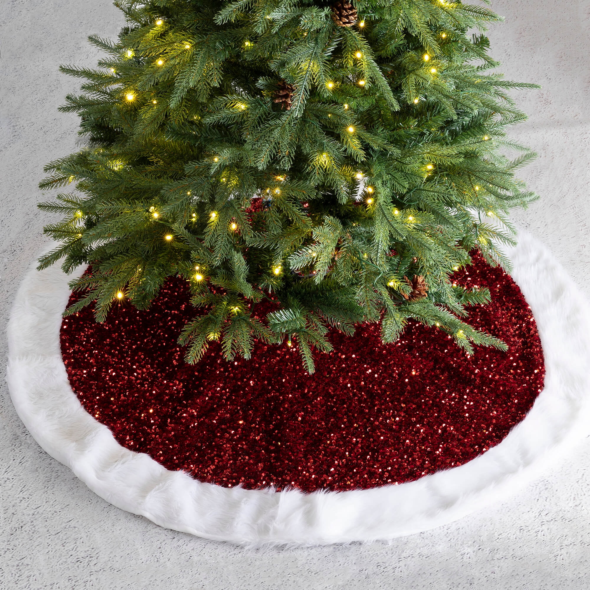 Sequin Christmas Tree Skirt 