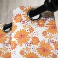 thumbnail image 3 of Ambesonne Orange Grommet Curtain, Old Damask Traditional, 50" x 96", Orange Marigold Maroon, 3 of 6