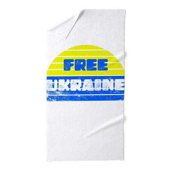 CafePress - Free Ukraine - Large Beach Towel, Soft 30"x60" Towel with Unique Design