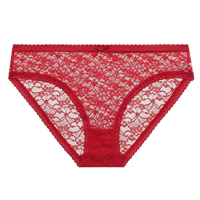 LEEy-world Seamless Underwear for Women Women's Underwear Pack, ComfortFlex  Fit Panties, Seamless Underwear for Women,Red