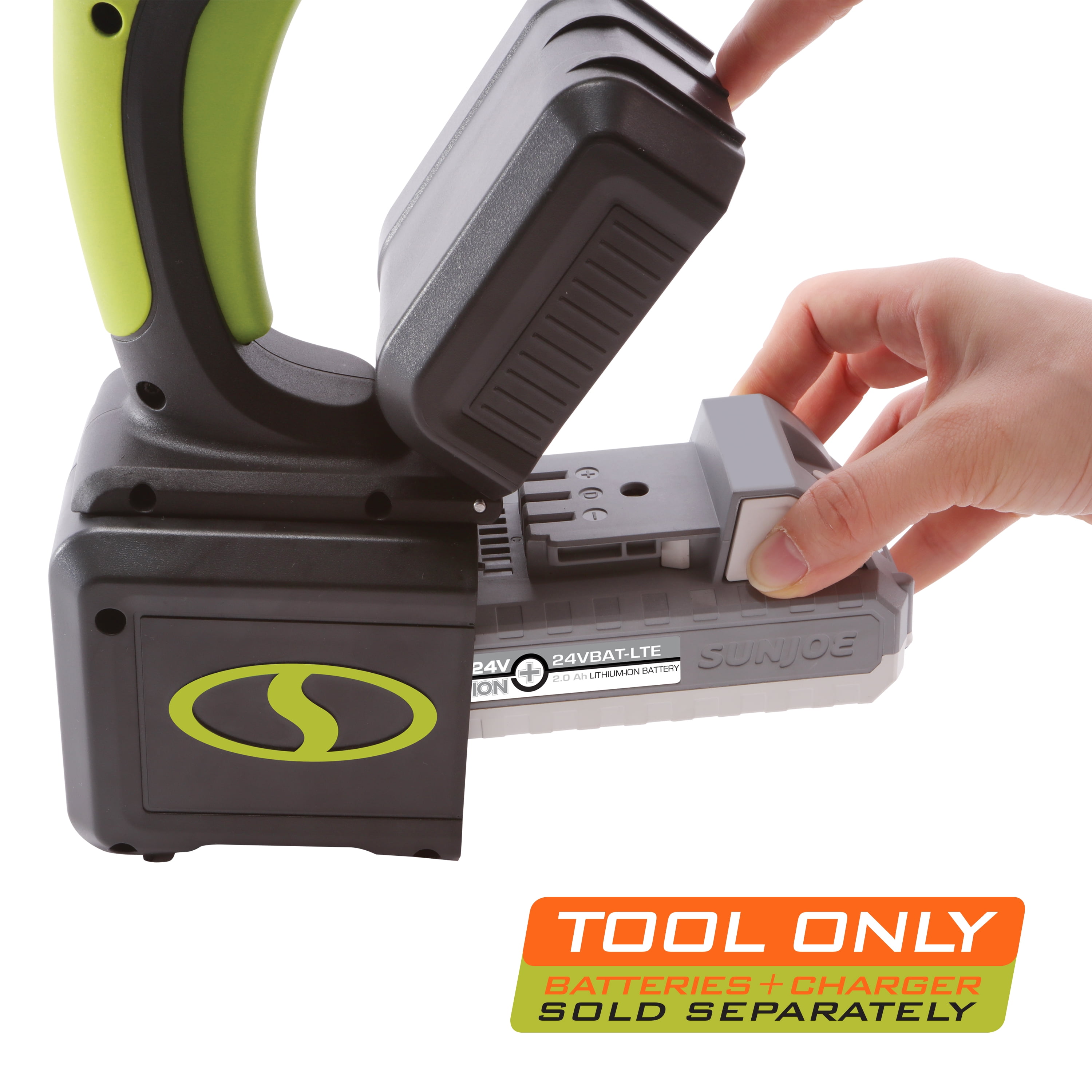 Sun Joe 24V Cordless Portable Power Cleaner, 5-in-1 Twist Nozzle, Tool Only
