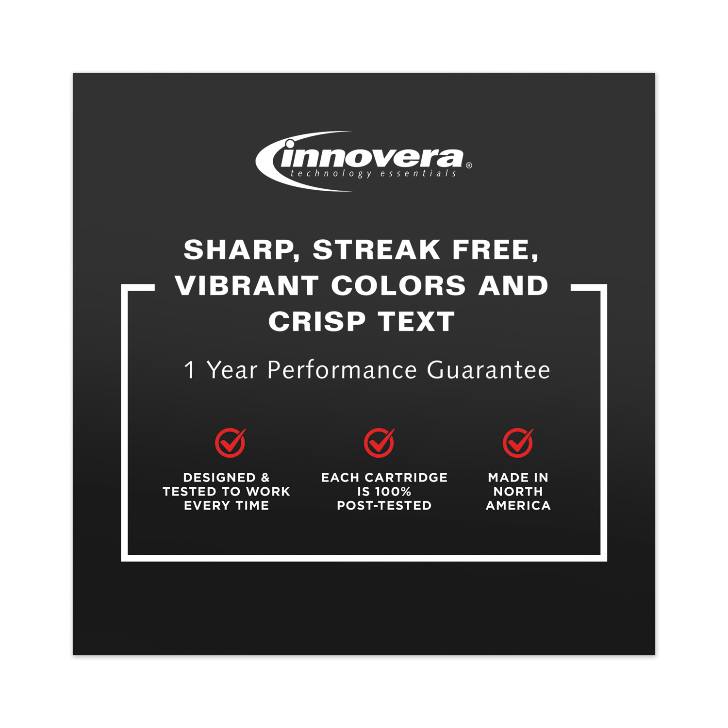 Remanufactured Innovera IVR63XLTRI 330 Page-Yield High-Yield Ink Replacement for 63XL (F6U63AN) - Tri-Color