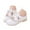 White, variant on Ccpelsie Toddler Girls Dress Shoes Floral Mary Jane Flats for Girls Casual Wedding, Dance, Daily Wear(Pink,8.5)