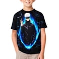 thumbnail image 4 of Boys Girls Jujutsu Anime Kaise T-Shirt Crewneck Short Sleeve Tee Shirt Tops for Kids Teens, 4 of 8