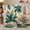 Palm Garden, variant on Tropical palm leaves botanical cream Flannel Blanket for bedroom sunroom living room reading nook Home Decor coastal greenery palm garden art Gift for plant lovers