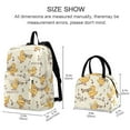 thumbnail image 2 of ALAZA Backpack Set Cute Duck Musical Elementary School Bags Student BookBag with Lunch Bag, 2 of 6