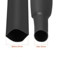 thumbnail image 3 of Uxcell Heat Shrink Tubing 1-inch(25mm) 2:1 Heat Shrink Tube Wire Wrap 20ft Black, 3 of 4