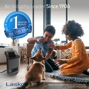 Open Box Lasko CC24925 1500W Cyclonic Ceramic Console Electric Space Heater with Timer Black