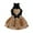 Black, variant on GYRATEDREAM Toddler Baby Girls Summer Leopard Print Dress Outfits Kids Halter Sleeveless Love Shirt + Bowknot Layered Skirt Two-Piece Set for 4-7 Years
