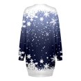 thumbnail image 3 of Vestidos de Mujer, Vestido Casual de Manga Larga Con Cuello Redondo y Estampado Navideño de Moda de Otoño E Invierno Para Mujer, 3 of 3