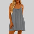 thumbnail image 6 of Backless Cami Dress for Women Sleeveless Beach Dress Flowy Loose Fit Spaghetti Strap Sundress with Back Tie Sexy Cocktail Mini Dress for Night Club 2026 Summer Beach Vacation Outfits, 6 of 6