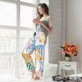 thumbnail image 5 of Pofeuu Zebra Colourful Print Women's Fashion Pajama Pants with Pockets Comfy Drawstring Sleep Lounge Bottoms-X-Large, 5 of 6