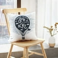 thumbnail image 5 of LALILO Throw Pillow Covers Vintage Retro Badge With Hot Air Balloon And Cushion Cover 18" x 18", 2 Pack, 5 of 6