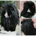 thumbnail image 2 of Leeye Halloween Pet Lion Mane Hat, Lion Headpiece Wig Costume for Dogs Cats Small Medium Pets Holiday Dress Up, Black, Size M, 0.10 lb, 2 of 9