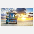 thumbnail image 2 of Lever de Soleil sur la Plage de Miami - Grande Toile Murale Art, 2 of 3