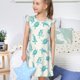 thumbnail image 4 of Fotbe Turtle Vestido de Dormir para Niñas de 3 a 10 Años, Mangas Cortas, Estilo Princesa, Pijama Camisón con Mangas Voladas-X-Large, 4 of 6