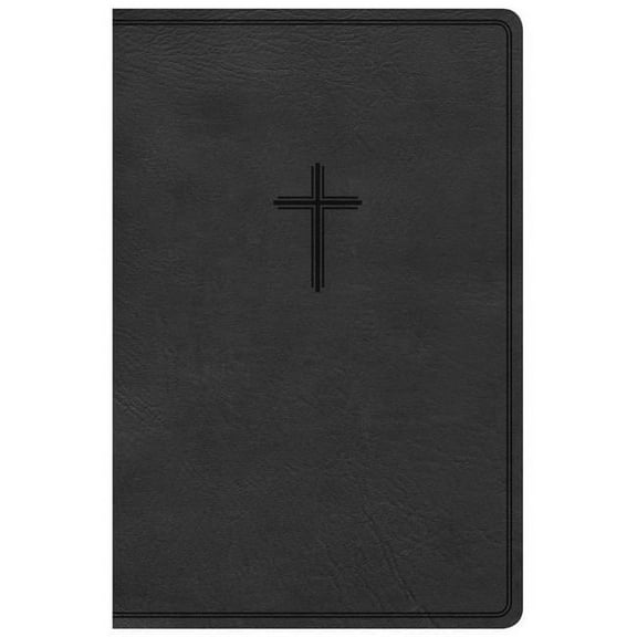 B & H Publishing 198970 KJV Everyday Study Bible, Charcoal Leather Touch