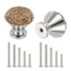 thumbnail image 1 of Perillas de cajón Uxcell, 2 piezas de 1.1 pulgadas (28mm) de diámetro, pomo de decoración de diamante brillante, 1 of 6